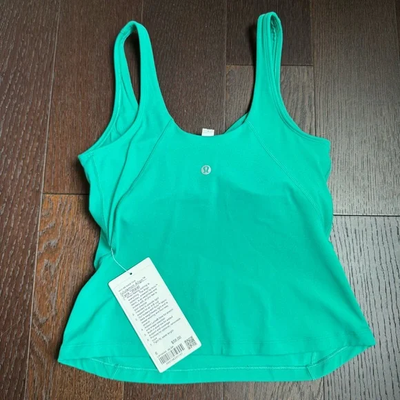 NWT Lululemon Align Waist-Length Tank Top - Maldives Green - Picture 4 of 8